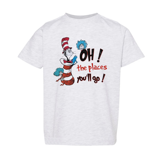 Oh the places you’ll go (2T-youth XL)-tee, crewneck, or hoodie