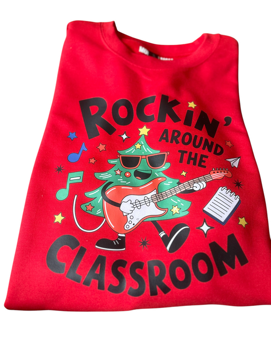 Rockin around the classroom crewneck