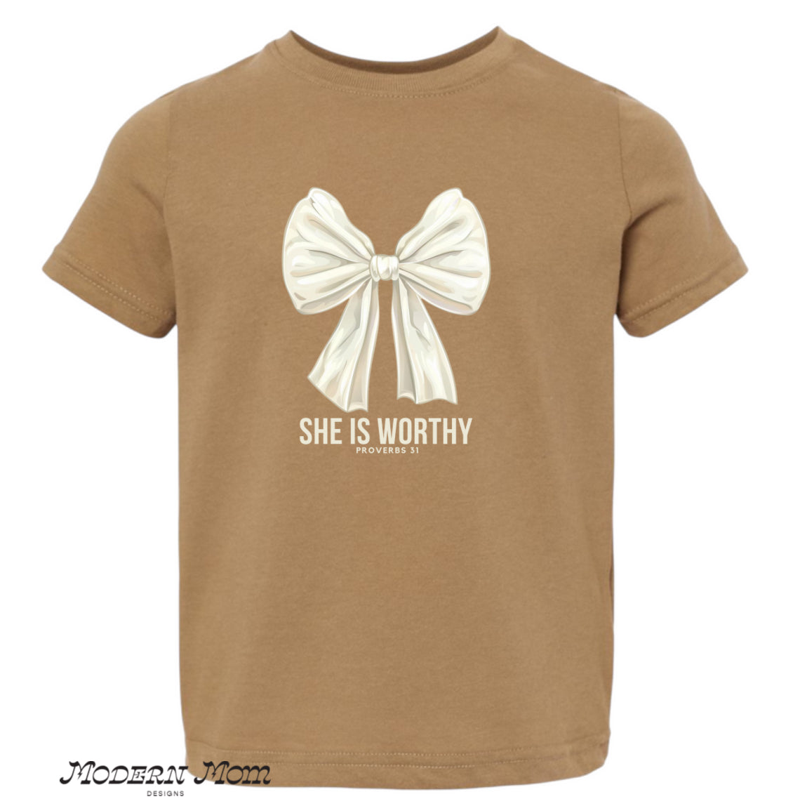 She is worthy  (2T-youth XL)-tee, crewneck, or hoodie