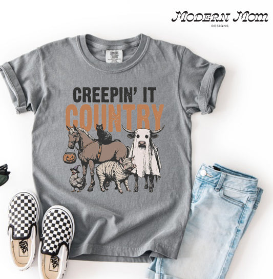Creepin’ it country (toddler-Youth XL)