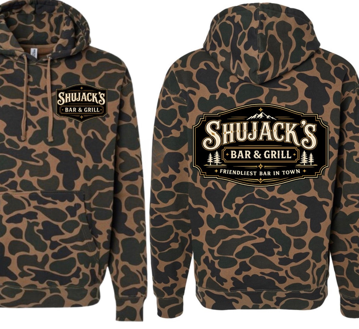 SHUJACK’S duck camo hoodie