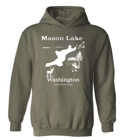 Mason lake unisex adult hoodie sweatshirt