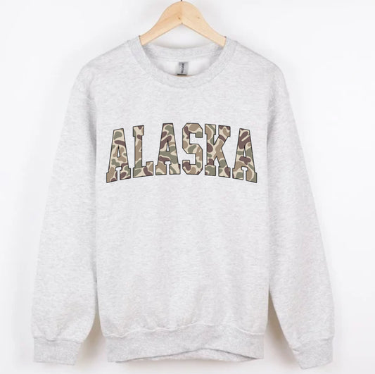 ALASKA duck camo CREWNECK