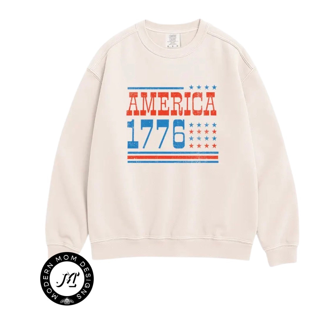 America 1776 (comfort colors tee & crewneck)