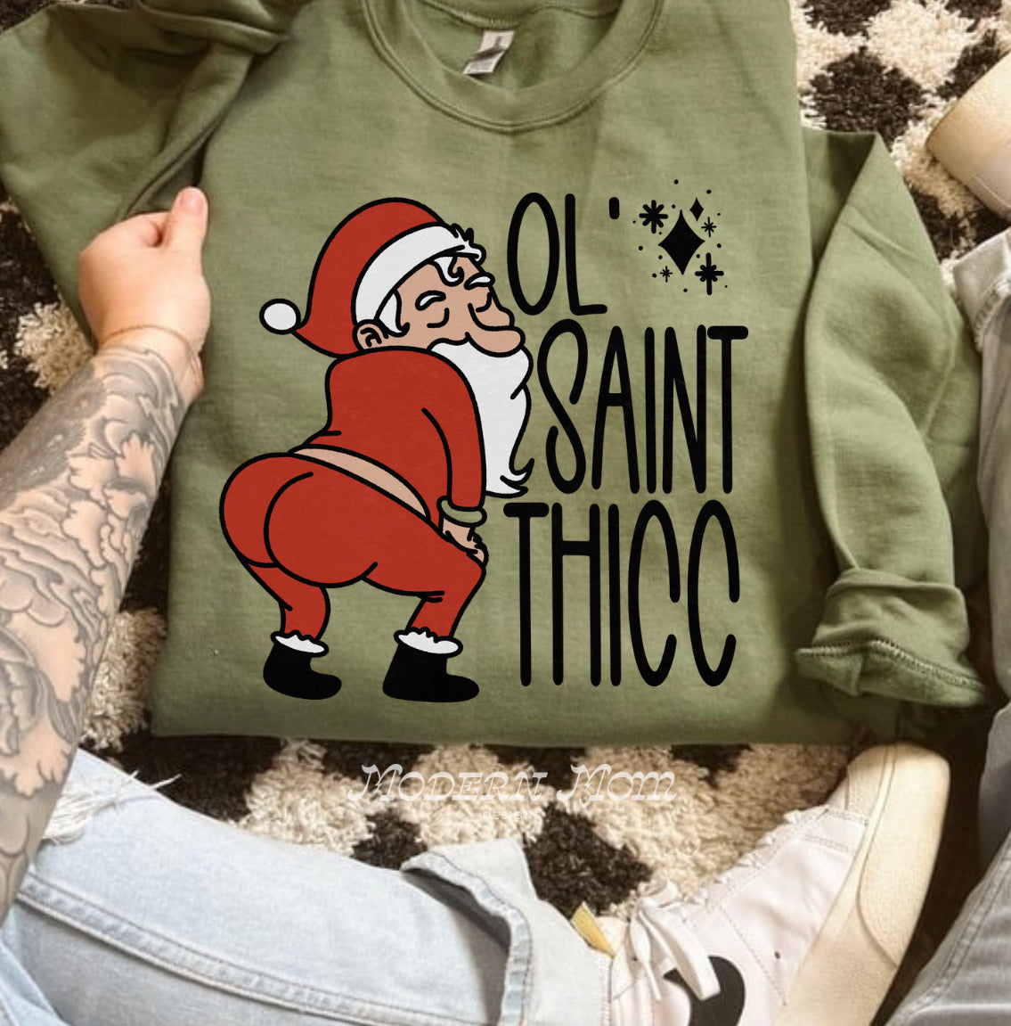 Ol’ saint thicc (tee, crewneck or hoodie )