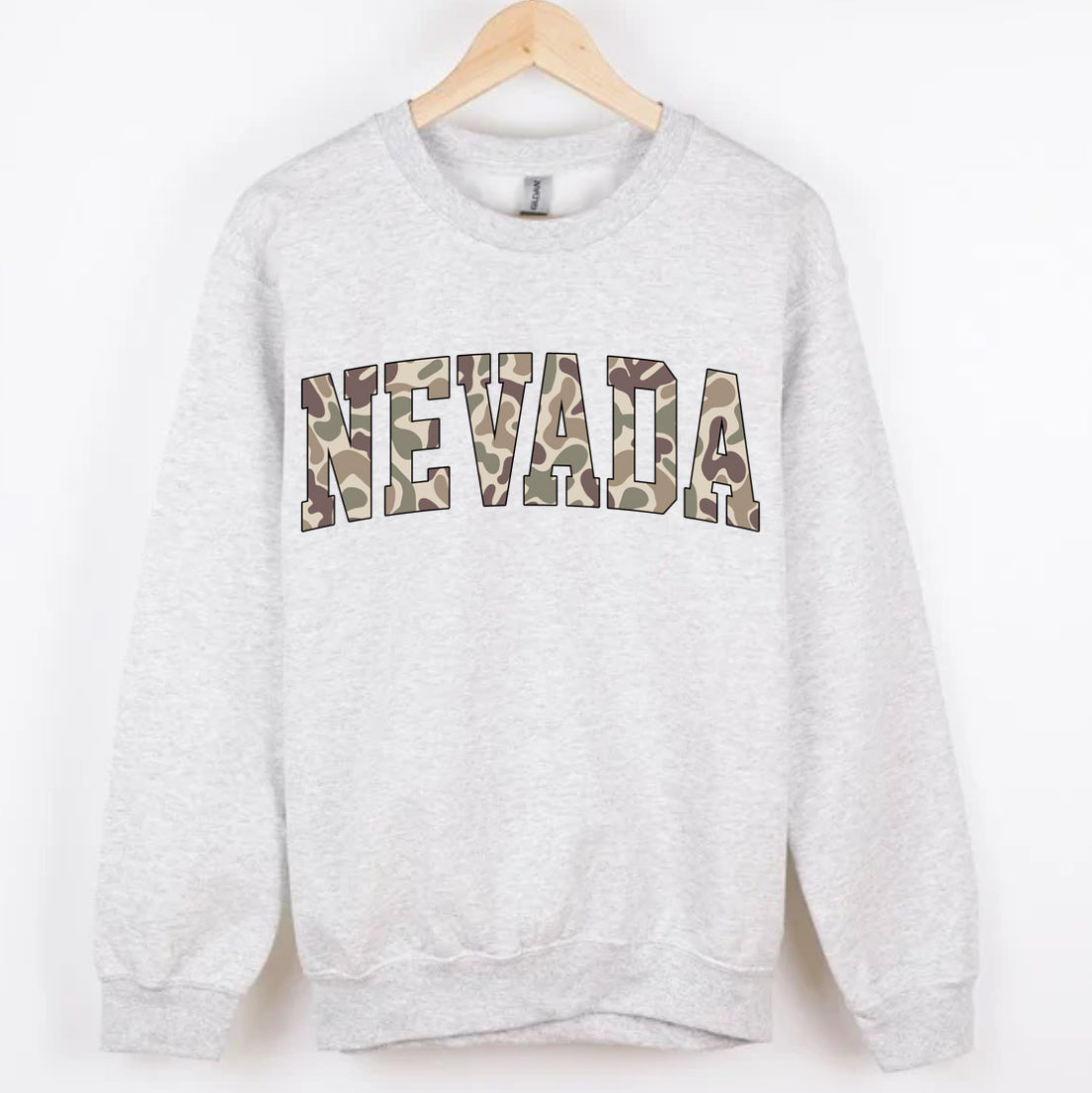 NEVADA duck camo CREWNECK