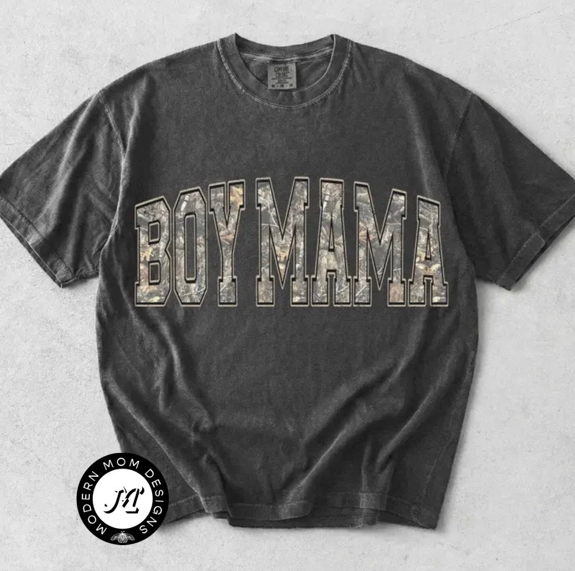Boy mama camo (tee, crewneck or hoodie)