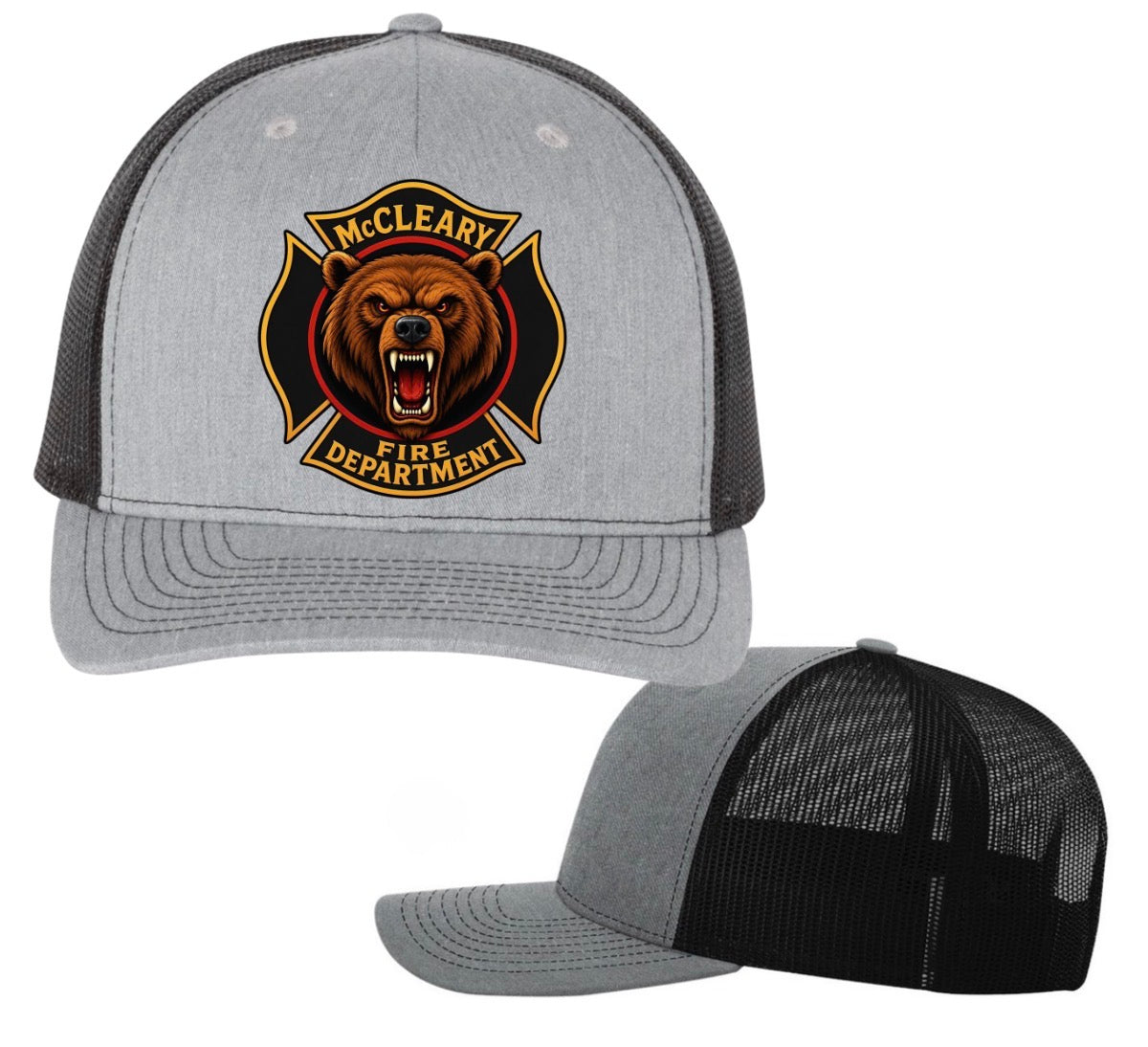 McCleary Fire dept. logo five panel trucker