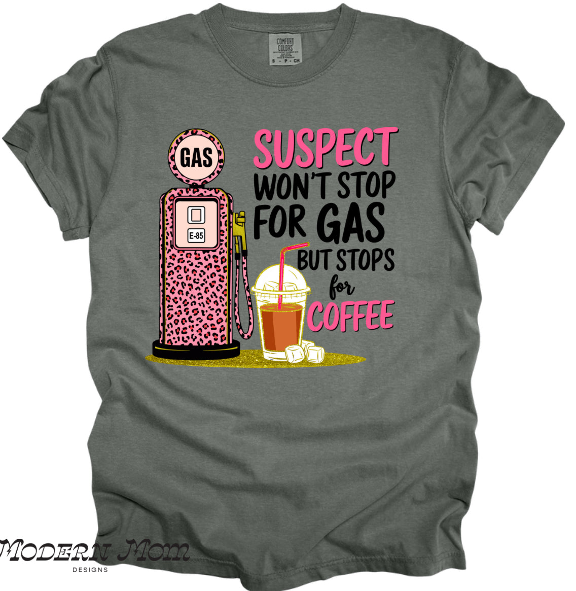 Suspect won’t stop for gas but stop for coffee