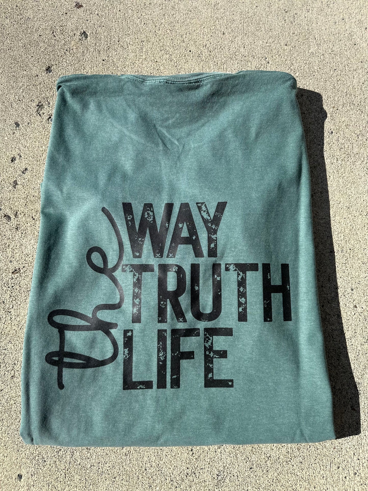 Jesus-the way the truth the life (double sided tee)