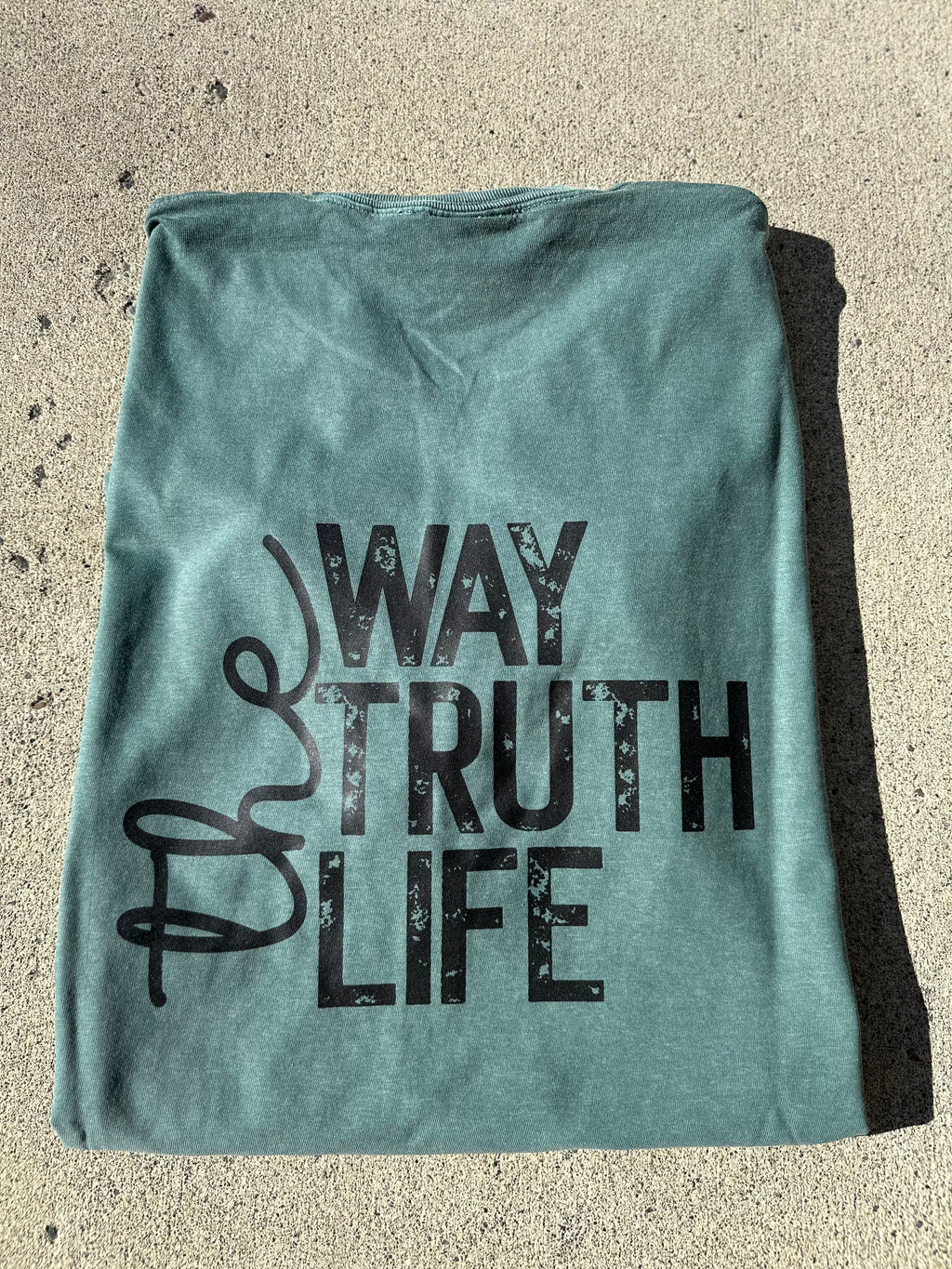 Jesus-the way the truth the life (double sided tee)