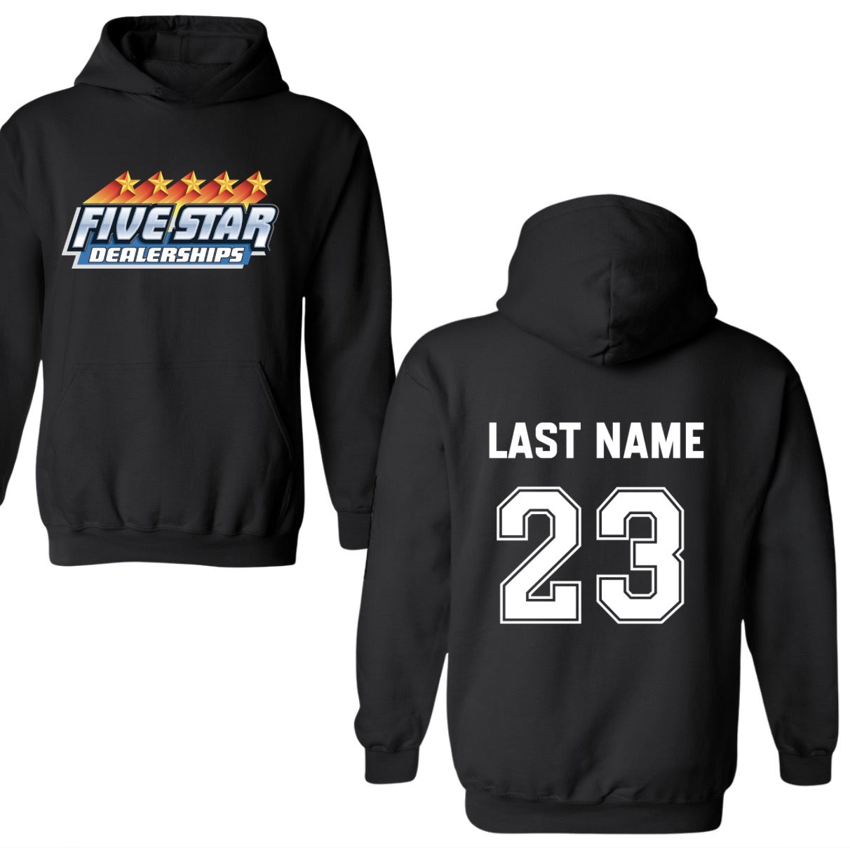 Five star dealership hoodie (adult)