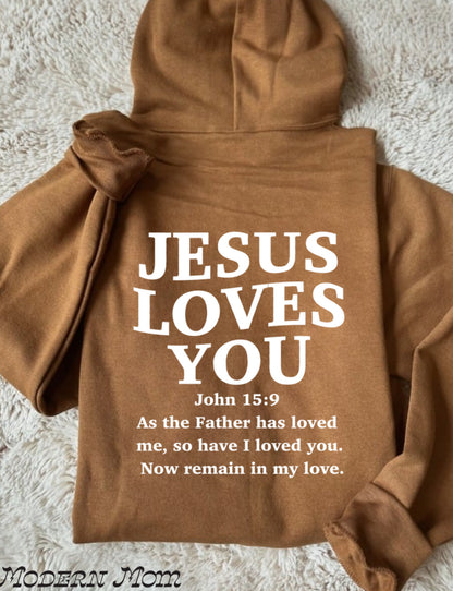 Jesus loves you golden pecan(tee, crewneck & hoodie)