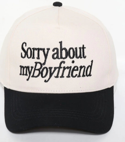 Sorry about my boyfriend