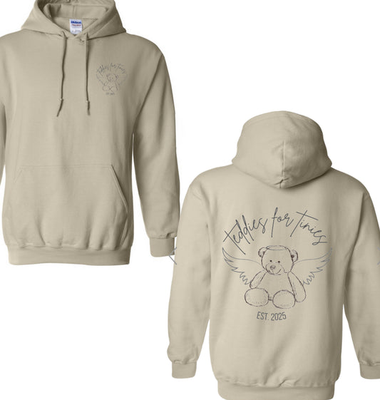 Teddies for tinies custom hoodie-double sided (please see color options)