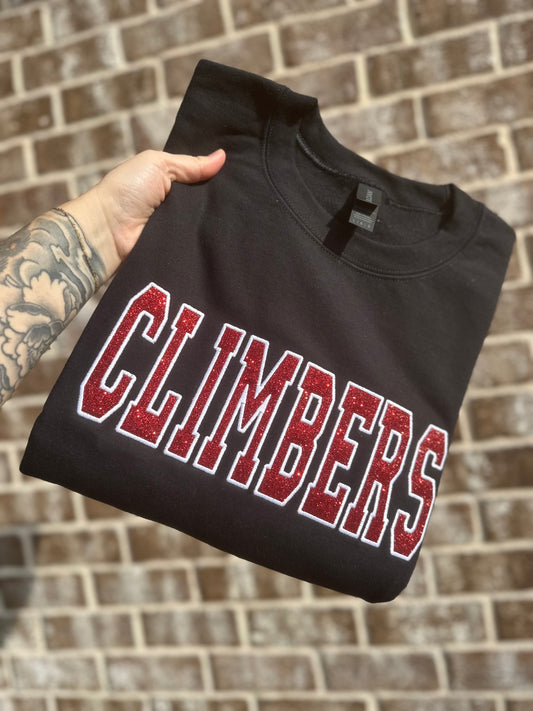 GLITTER CUSTOM (ANY NAME) CREWNECK EMBROIDERED CREWNECK (PLEASE ALLOW 15 business days for these to ship)
