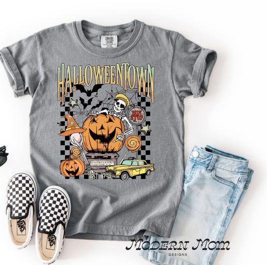 Checkered Halloweentown(toddler-Youth XL)