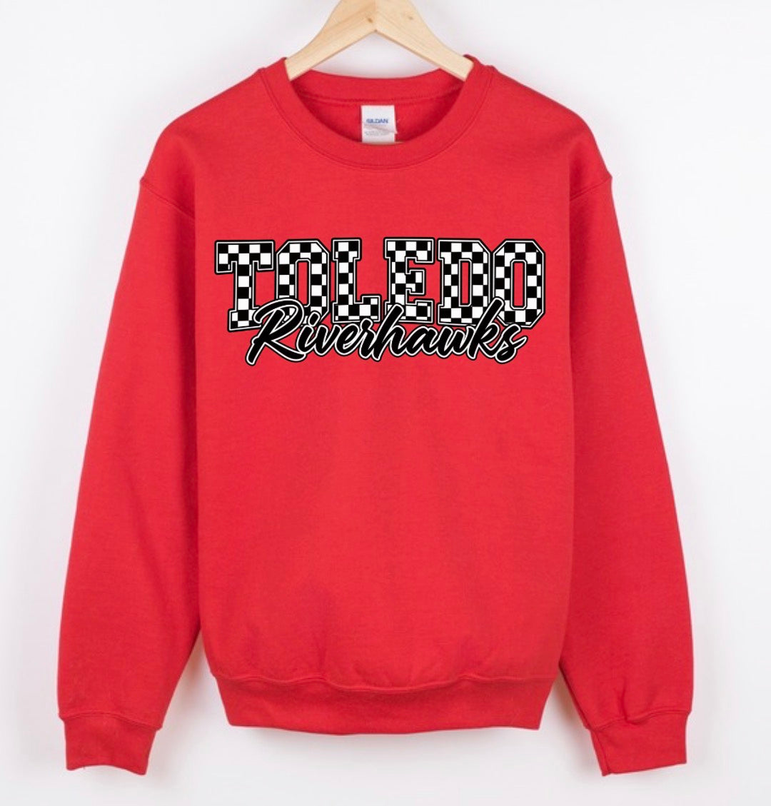 Toledo Riverhawks crewneck or hoodie