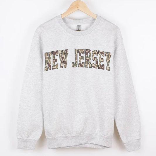 NEW JERSEY duck camo CREWNECK