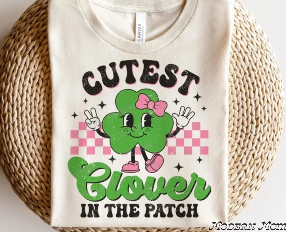 Cutest clover in the patch toddler/youth tee