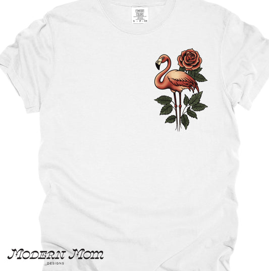 Small flamingo (tanks, tee, hoodie or crewneck)