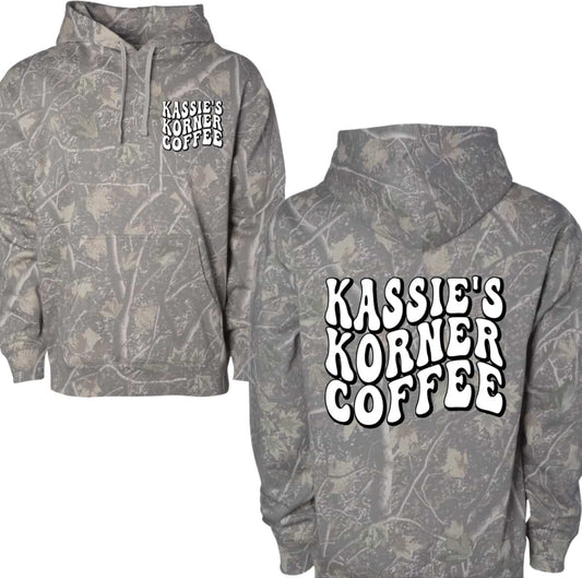 Kassie’s Korner camo hoodies (Deadwood & Duck)