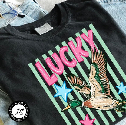 Lucky duck (tee shirt, crewneck or hoodie)