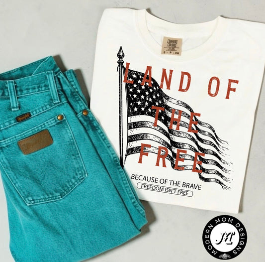 Land of the free (tee, crewneck, or hoodie)