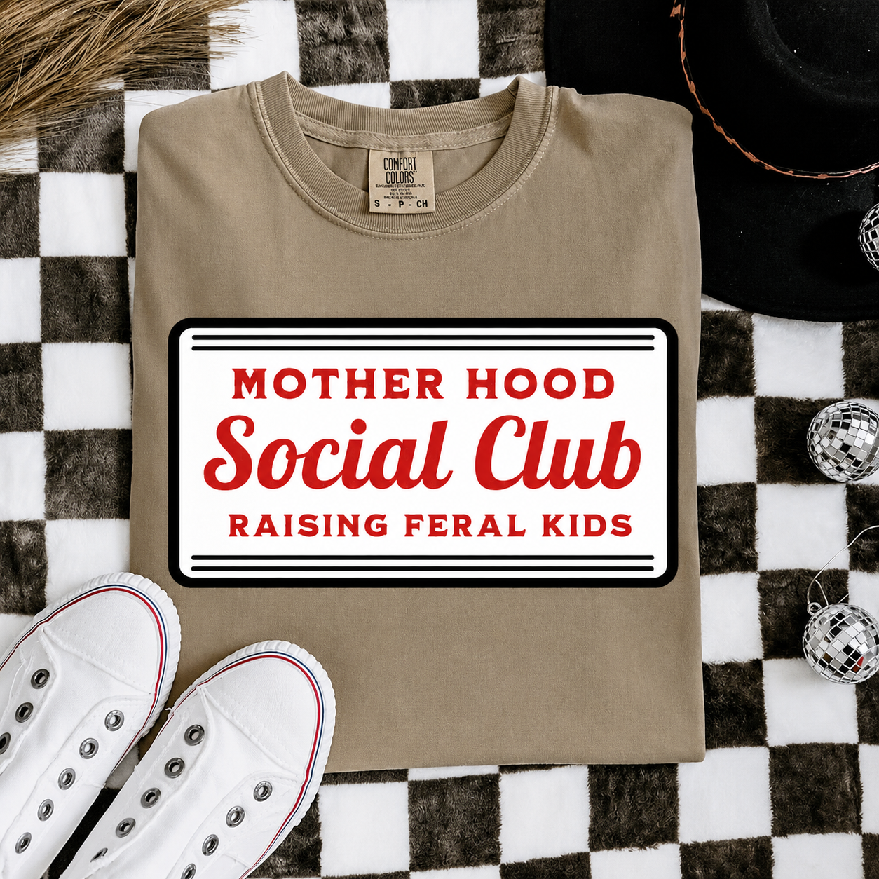 Mother social club-raising feral kids (tank top, tee shirt, crewneck or hoodie)