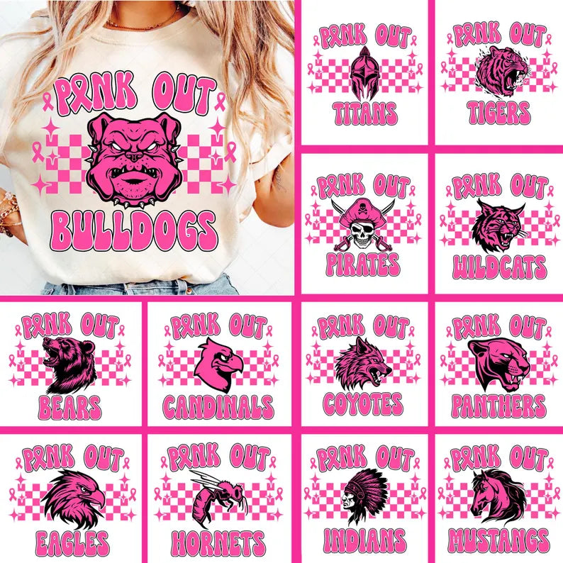 Pink out team (tee, crewneck or hoodie)
