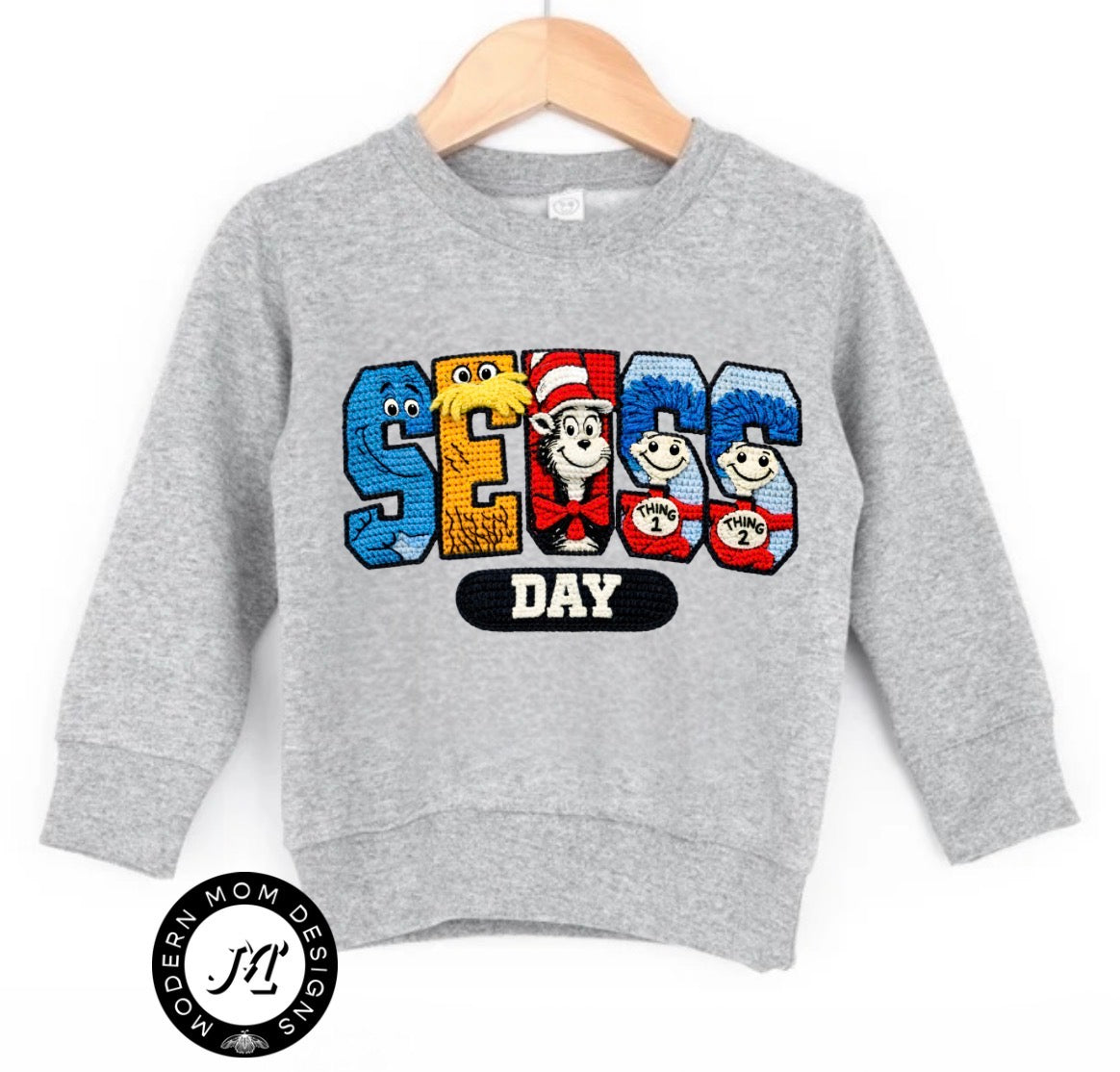 Suess day (toddler-youth XL tee or crewneck)
