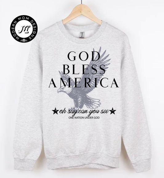 God bless America(tee, crewneck, or hoodie)