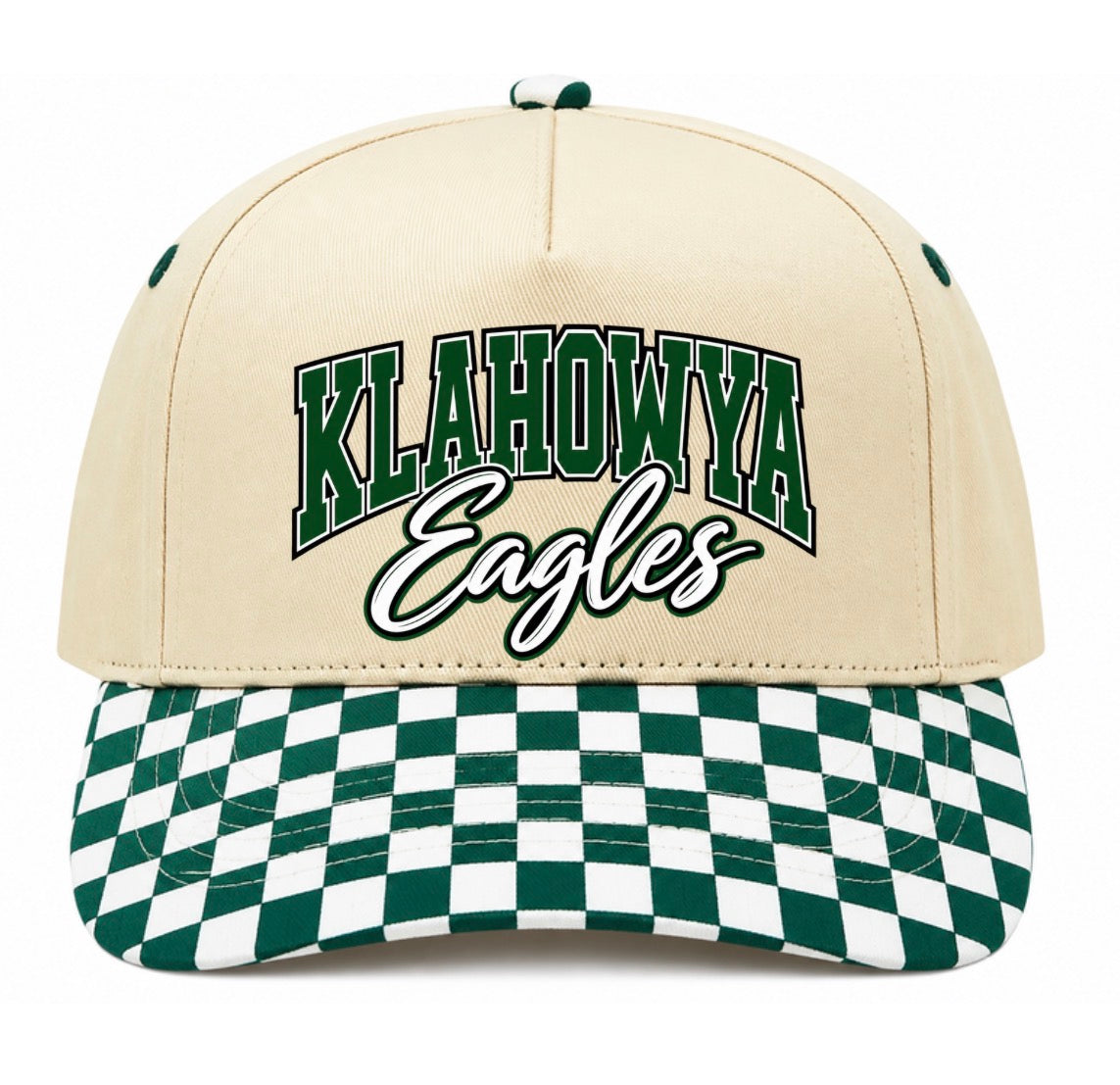 Klahowya checkered trucker hat (screen print)