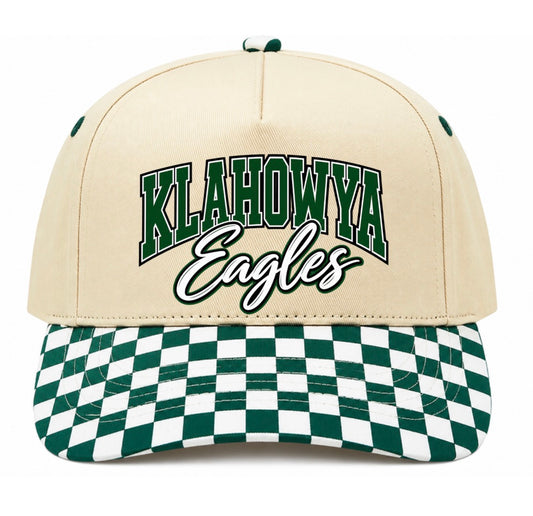 Klahowya checkered trucker hat (screen print)