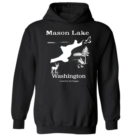 Mason lake unisex adult hoodie sweatshirt