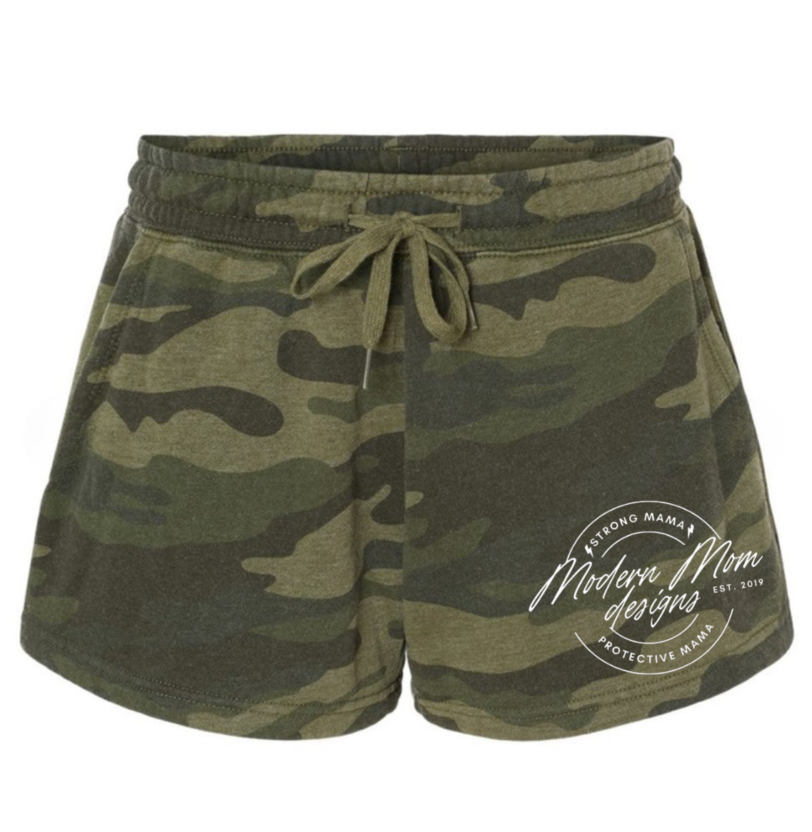 Summer nights logo lounge shorts camo