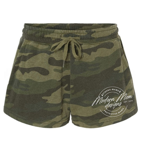 Summer nights logo lounge shorts camo