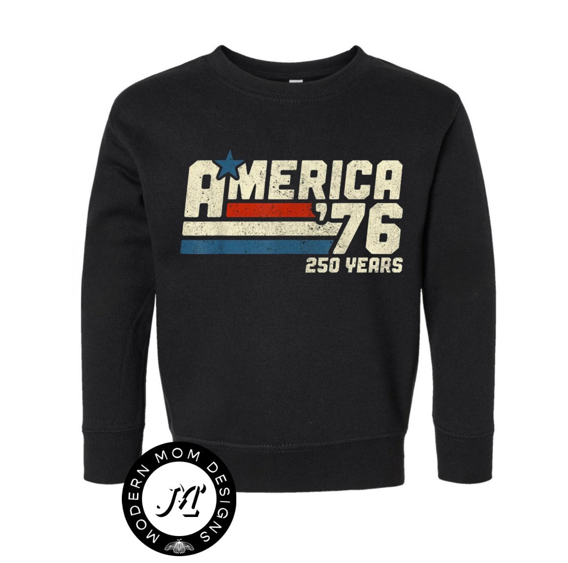 America 76’ 250 years crewneck(toddler-youth XL)