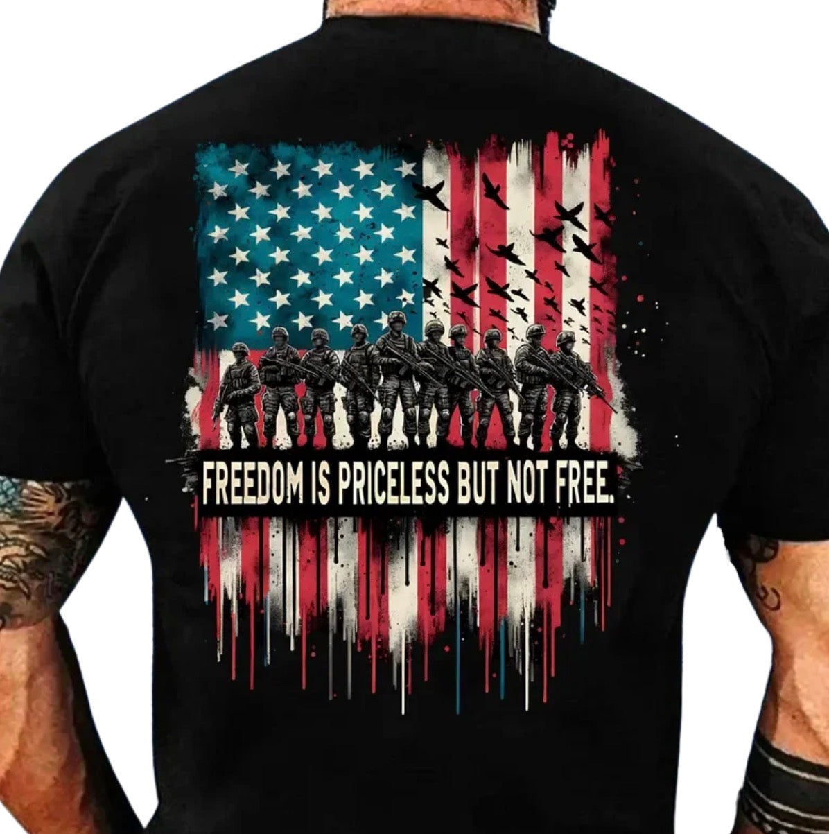 Freedom is priceless but not free (tee, crewneck, or hoodie)