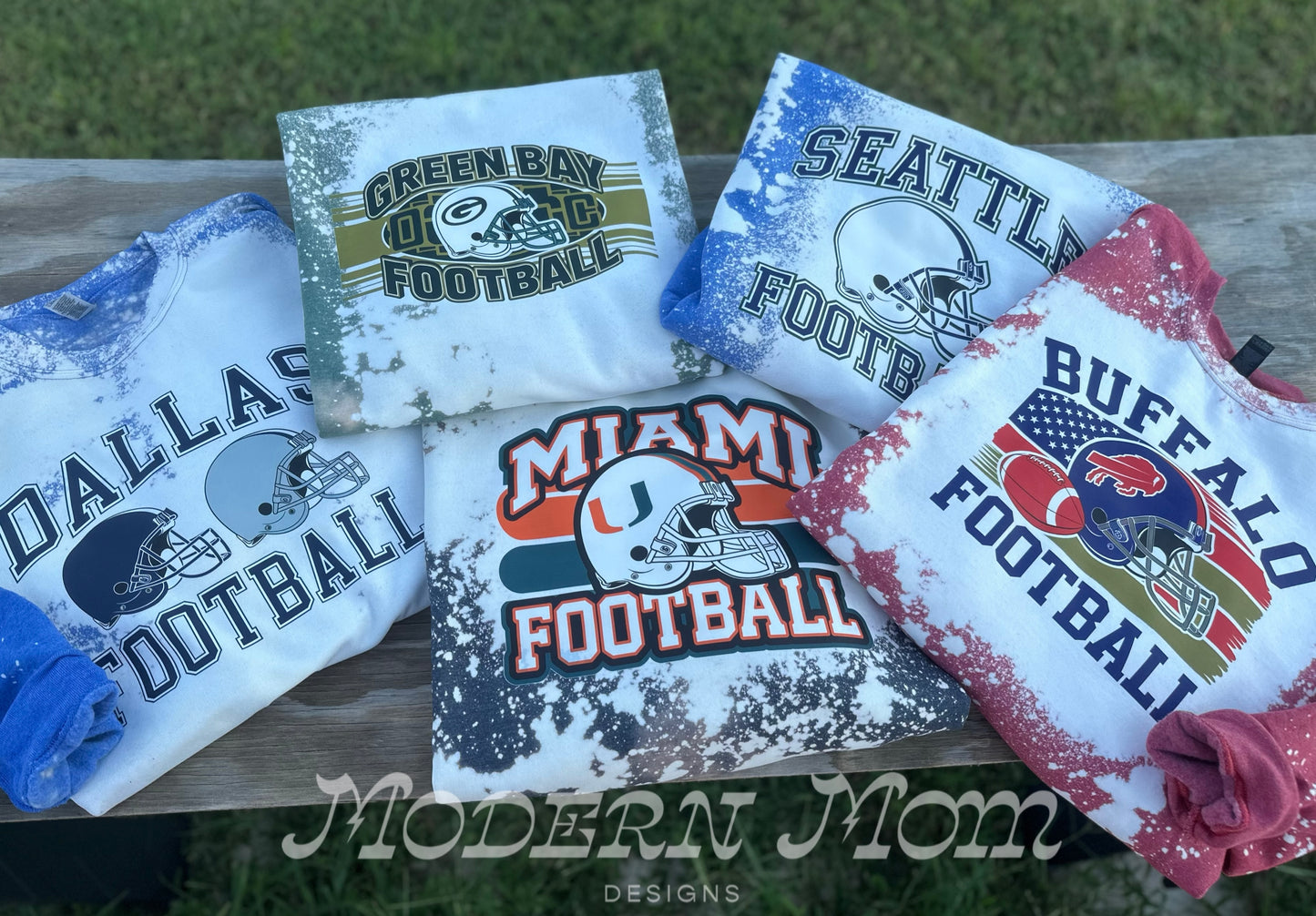 BLEACHED OUT FOOTBALL (ANY TEAM)