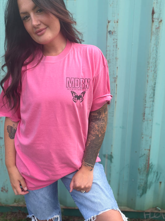 MDRN PINK TEE