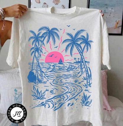 Summer sunset (tee shirt, crewneck or hoodie)