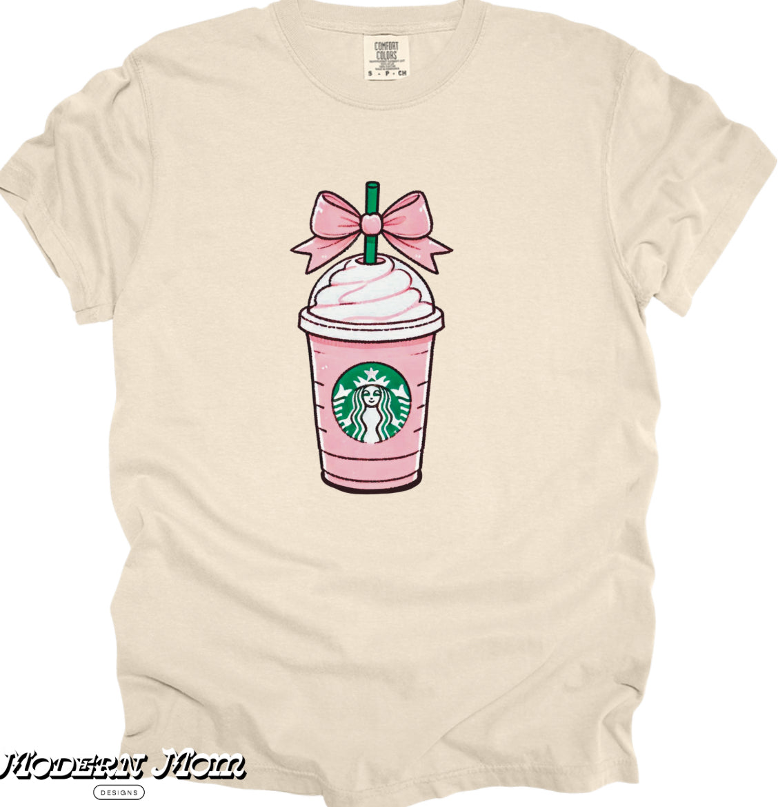 Coffee bow tee