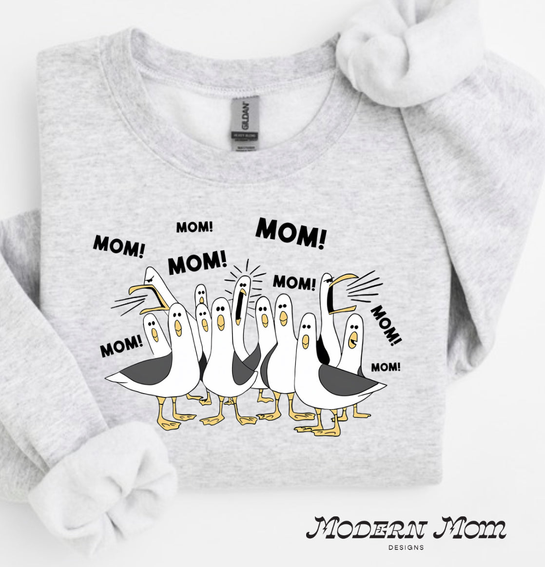 Mom seagulls