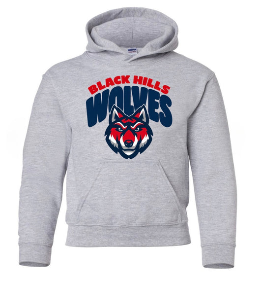 Black Hills Wolves YOUTH (tee shirt, crewneck or hoodie)