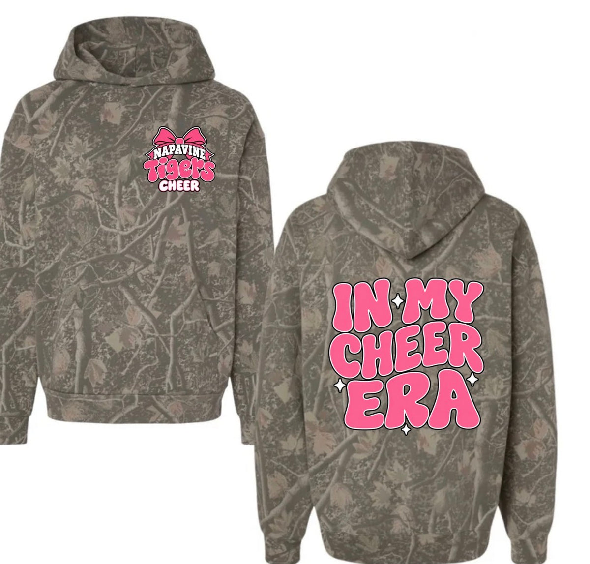 Napavine in my cheer era youth hoodies