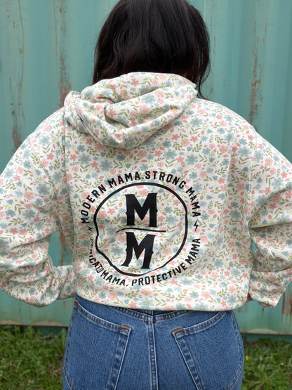 Floral OG revamp logo hoodie