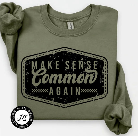 Make sense common again crewneck