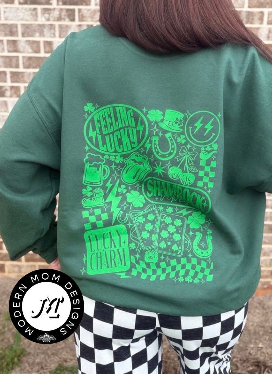 Feelin’ lucky(tee, crewneck or hoodie)