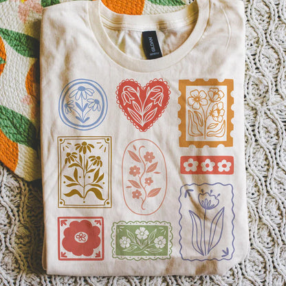 Whimsy stamps (tank top, tee shirt, crewneck or hoodie)